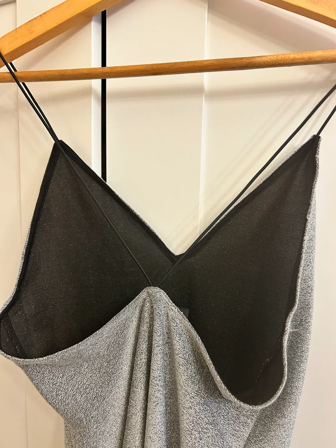 H&M Grey Sparkly Dress - Size M image indicator(2)