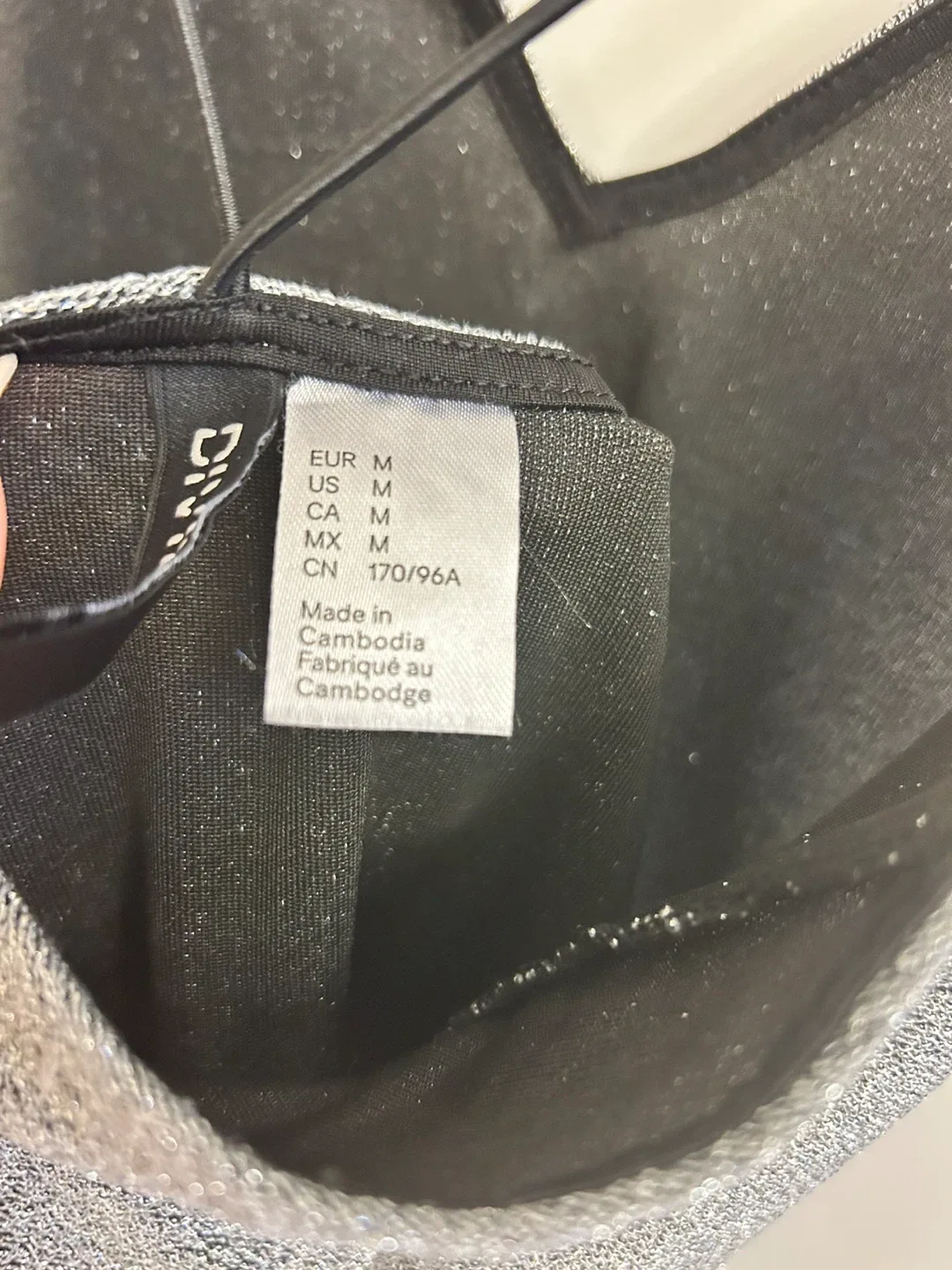 H&M Grey Sparkly Dress - Size M image indicator(4)