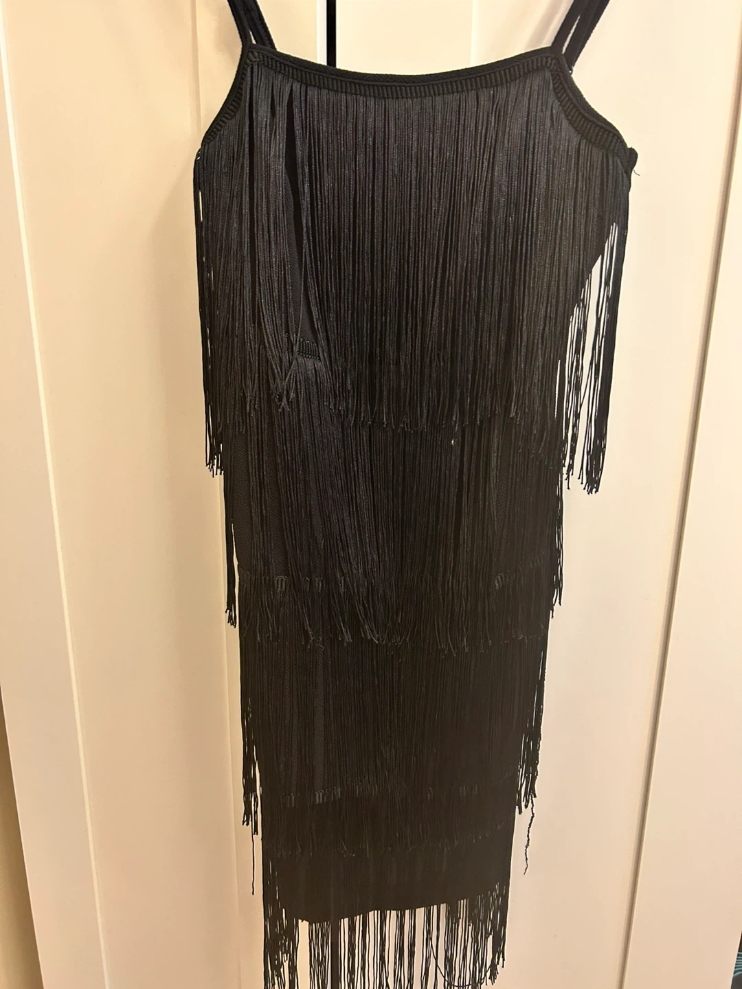 Shein Black Fringe Dress - Size M