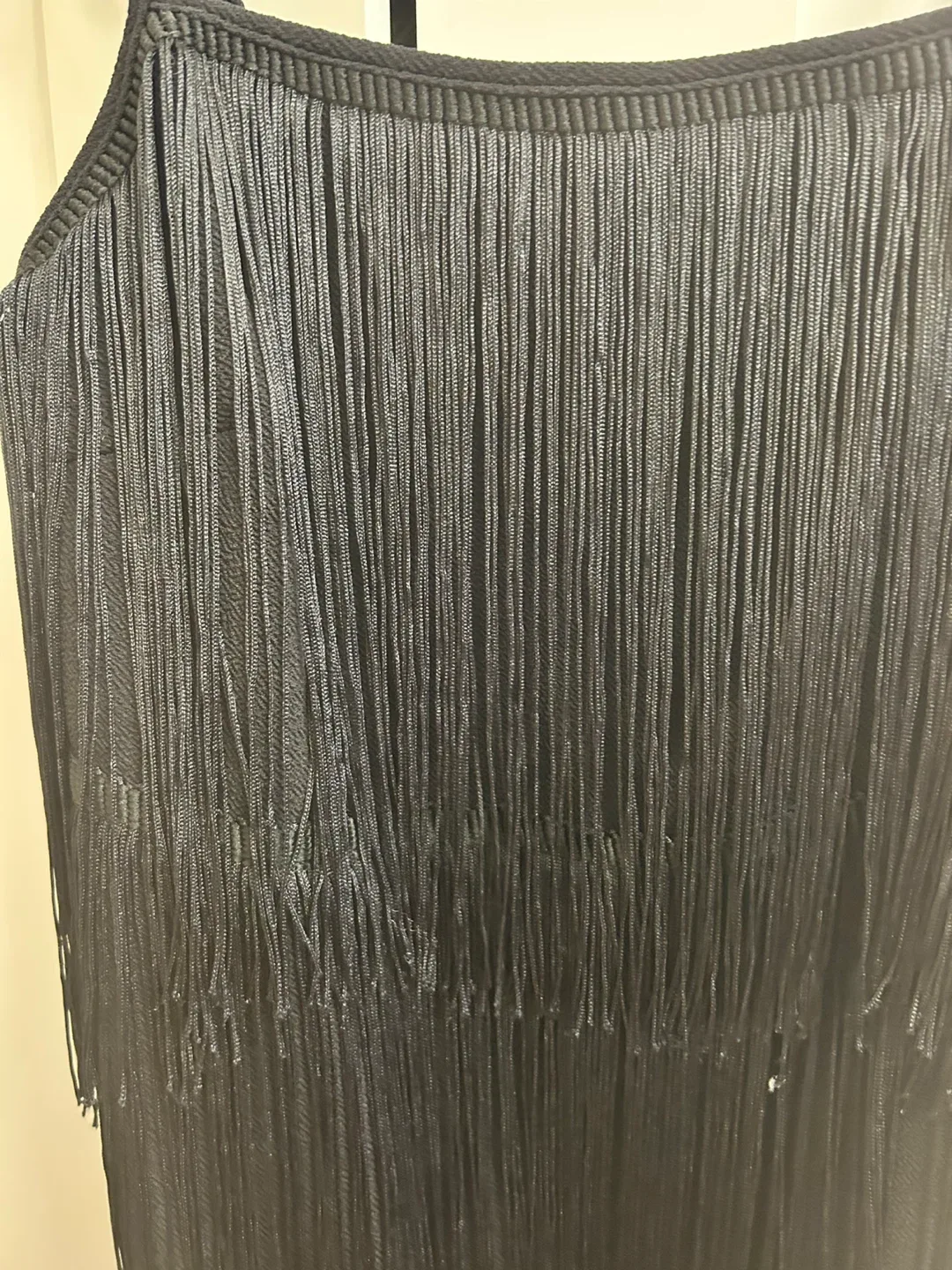 Shein Black Fringe Dress - Size M image indicator(4)