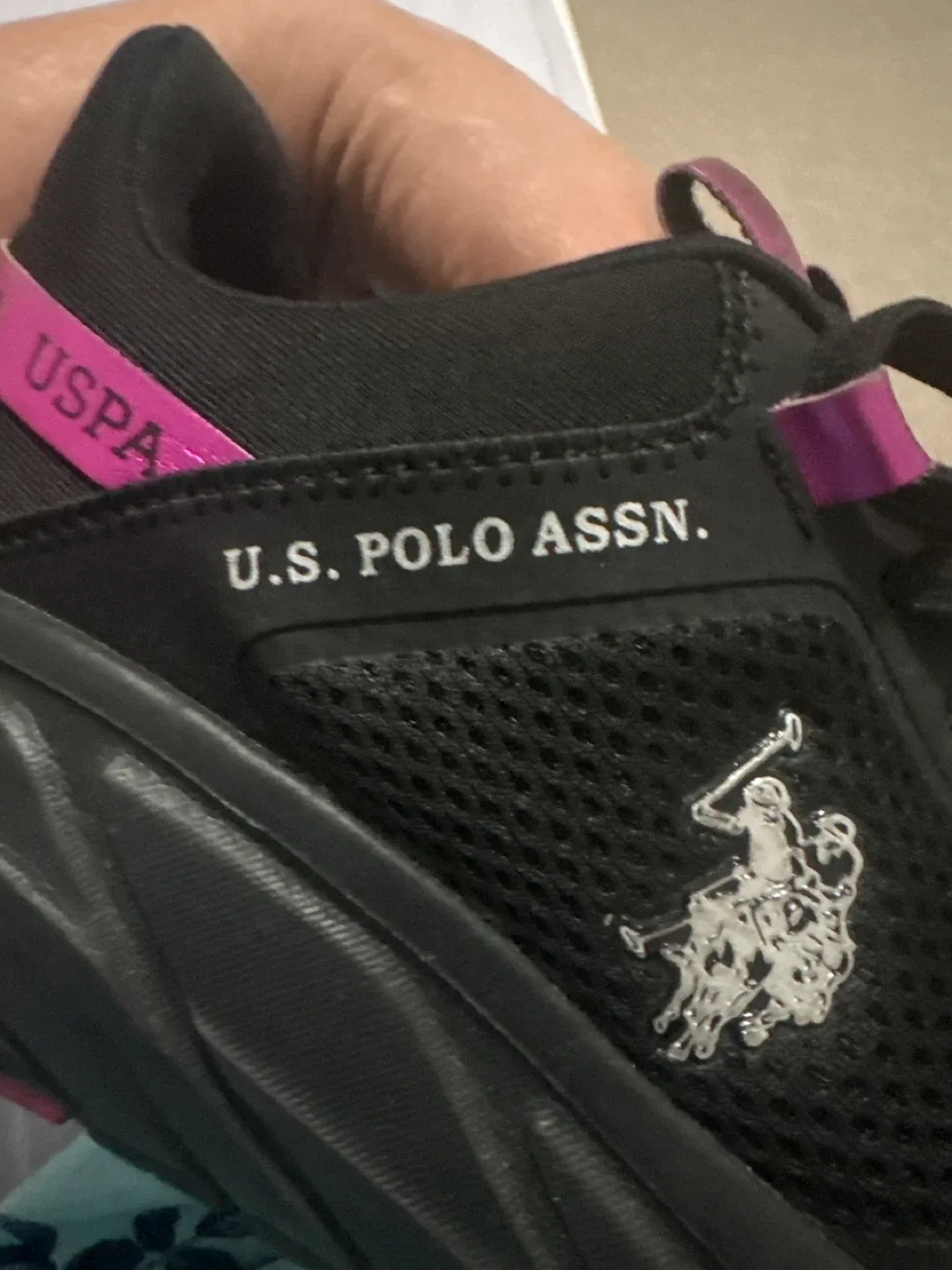 U.S. Polo Assn. Black Sneakers - Size 6 image indicator(2)