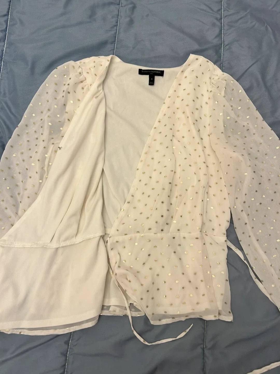 Banana Republic Wrap Blouse - Size M image indicator(2)