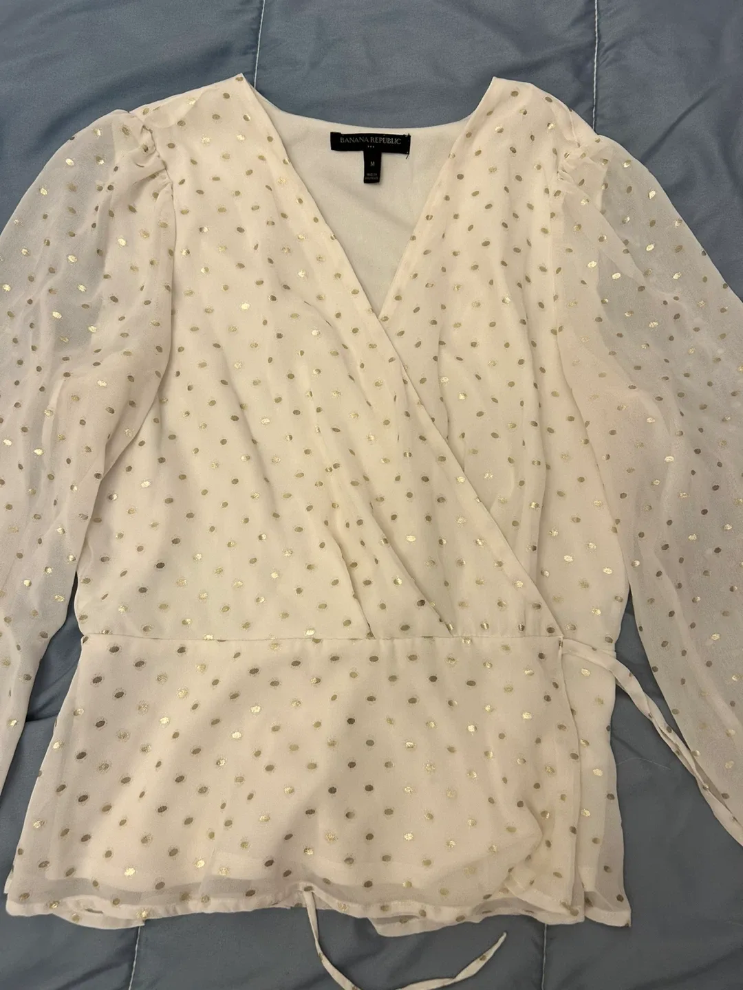 Banana Republic Wrap Blouse - Size M image indicator(3)