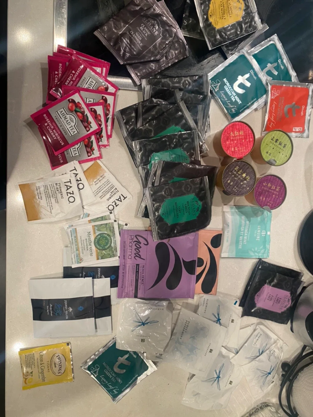 Variety of Tea Bags & Tins