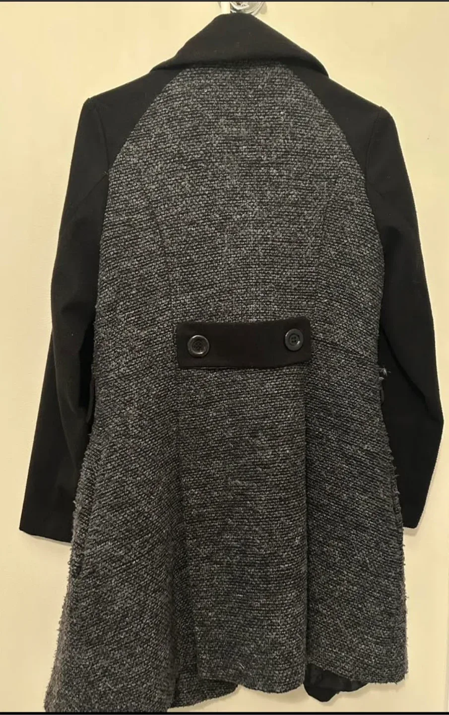 Miss London Grey Wool Blend Coat - Size M image indicator(4)