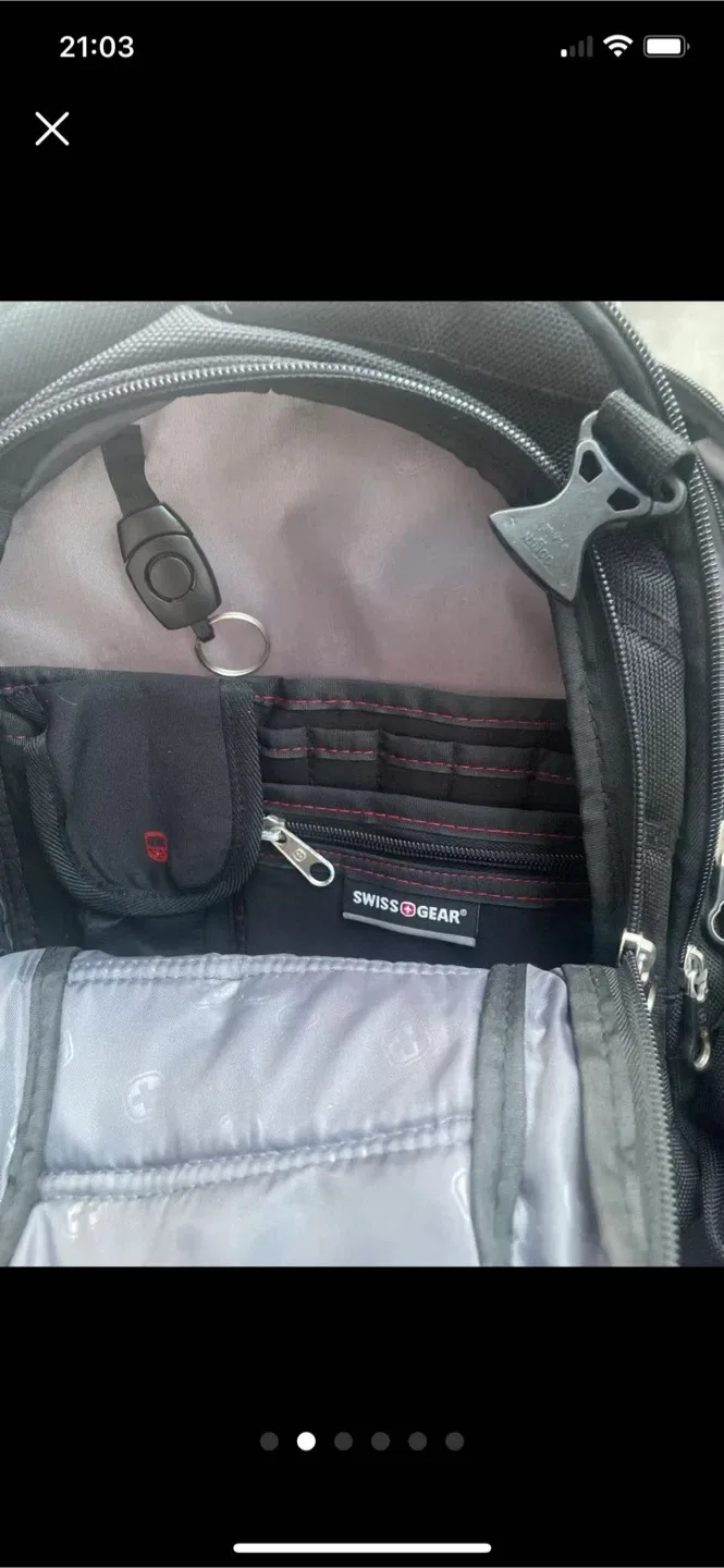 Swiss Gear Black Backpack image indicator(2)