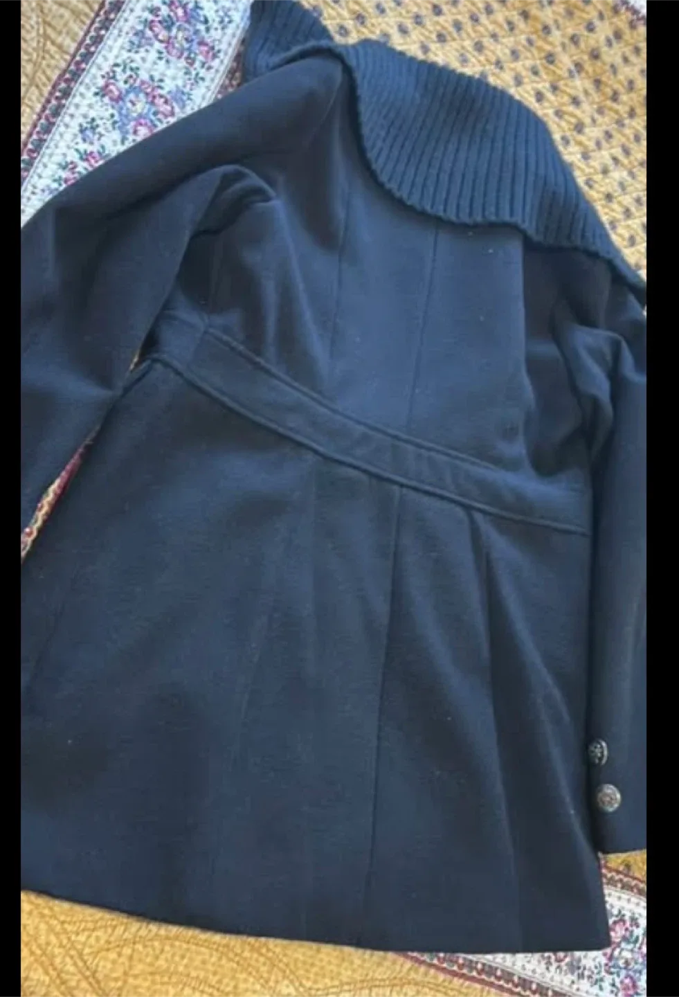 American Rag Black Wool Blend Coat - Size M image indicator(3)