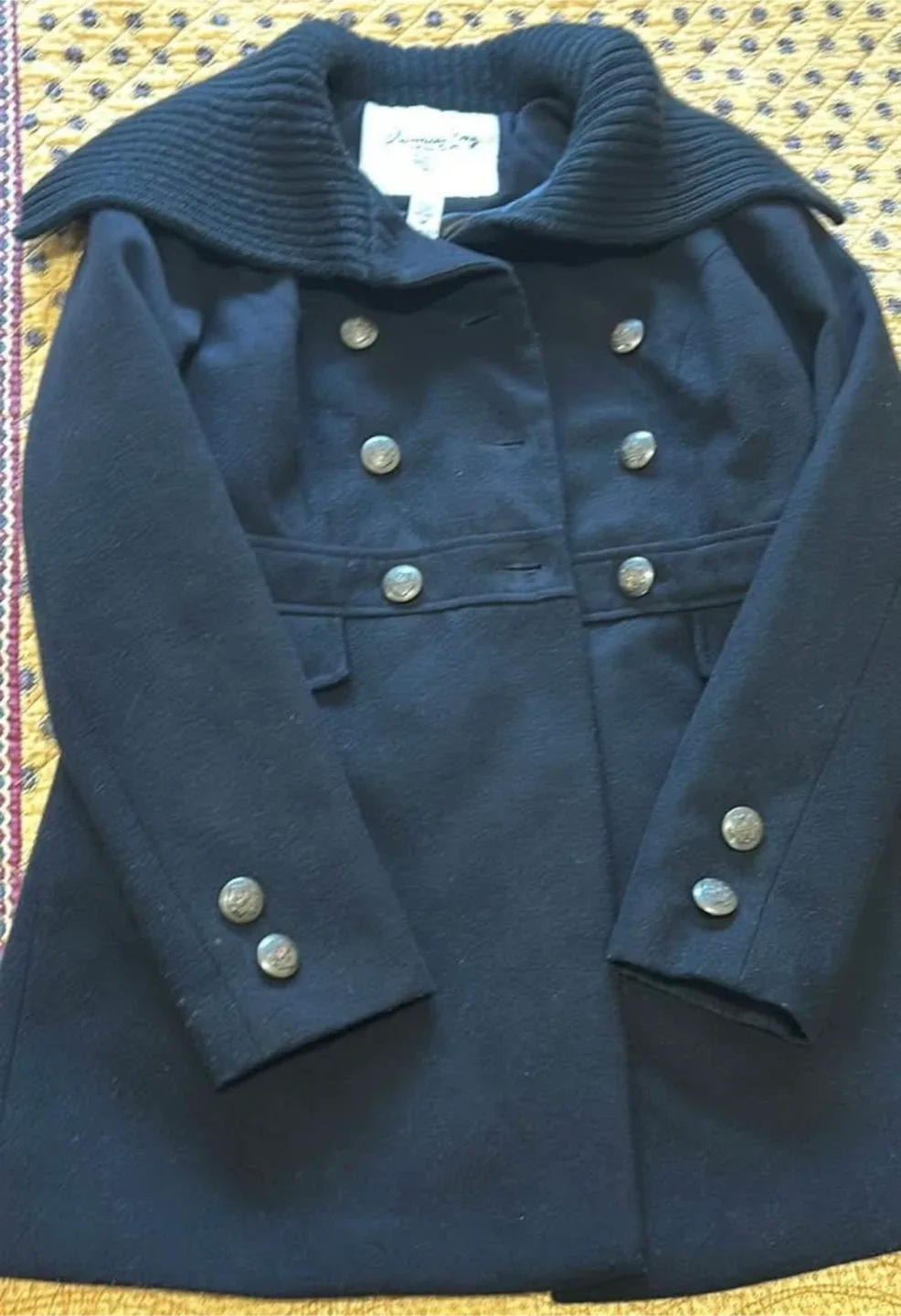 American Rag Black Wool Blend Coat - Size M image indicator(2)