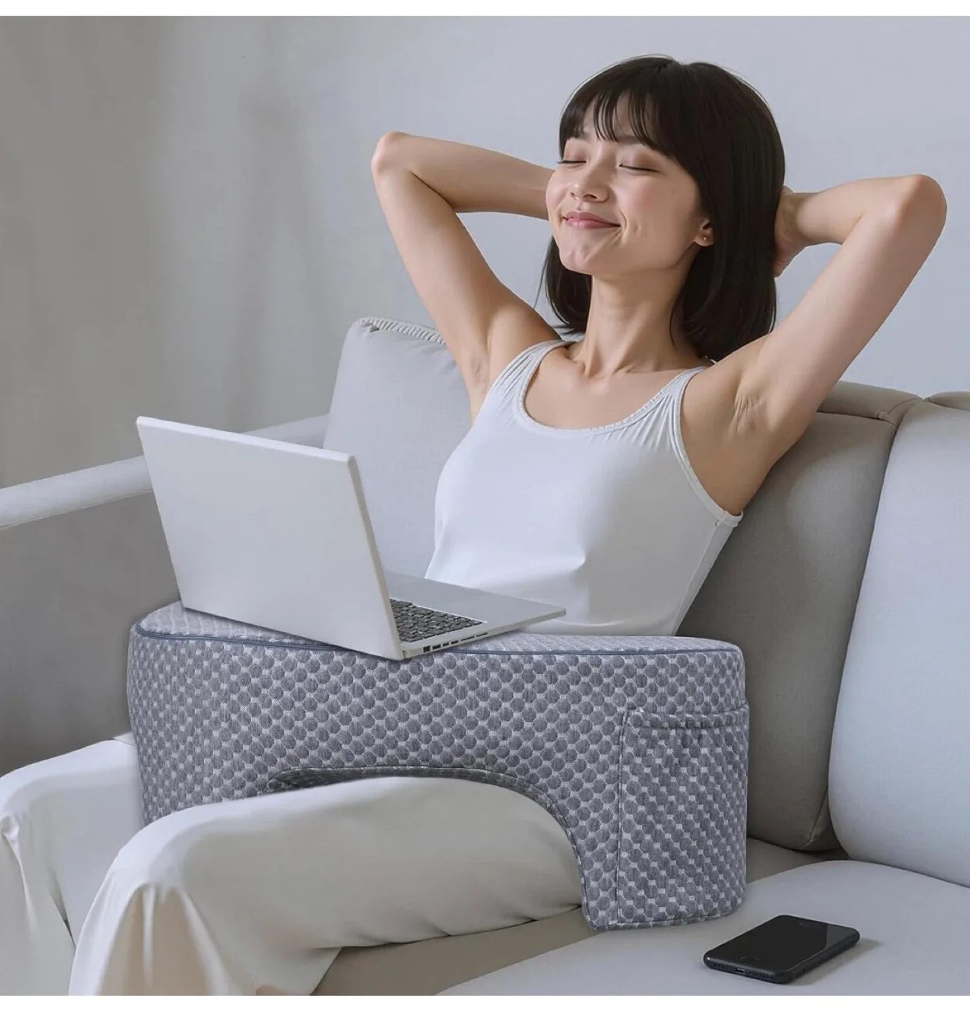 Memory Foam Soft Desk - Portable Lap Desk image indicator(3)