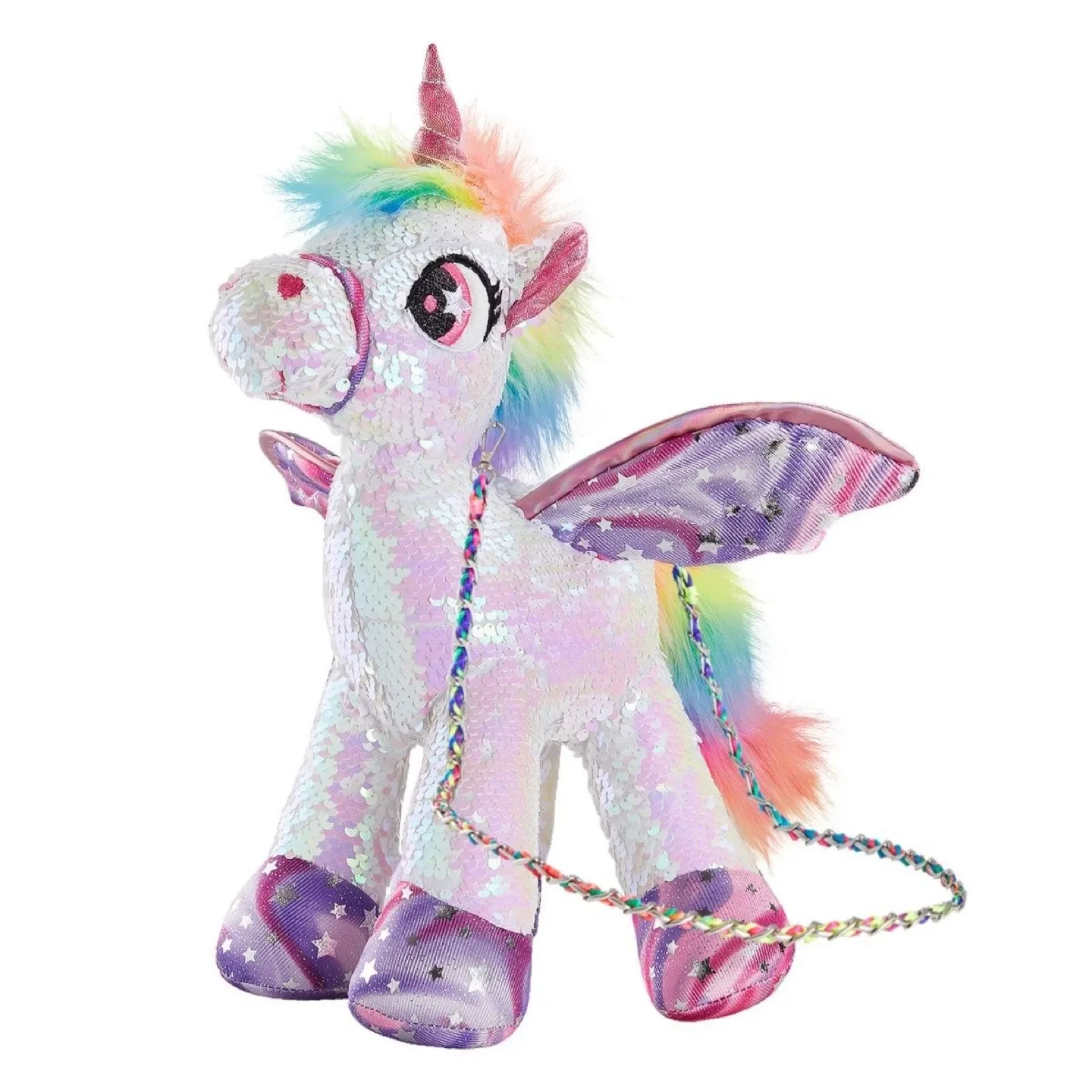 Unicorn Sequin Plush Bag - Cozy World