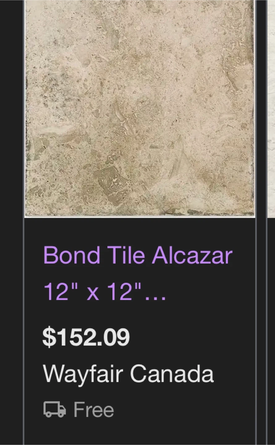 Bond Tile Alcazar 12" x 12" Tile