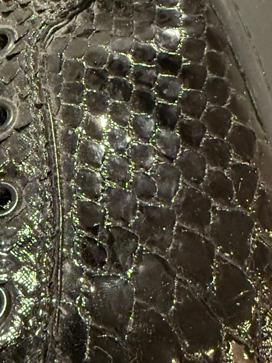 Christian Louboutin orlato Black Python High-Top Sneakers image indicator(9)