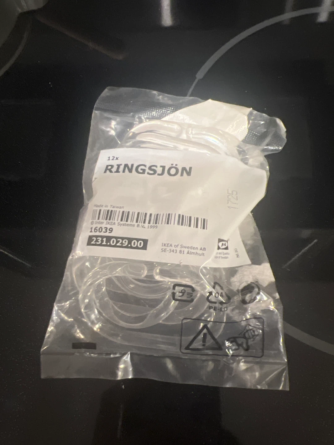 New IKEA RINGSJÖN Shower Curtain Rings