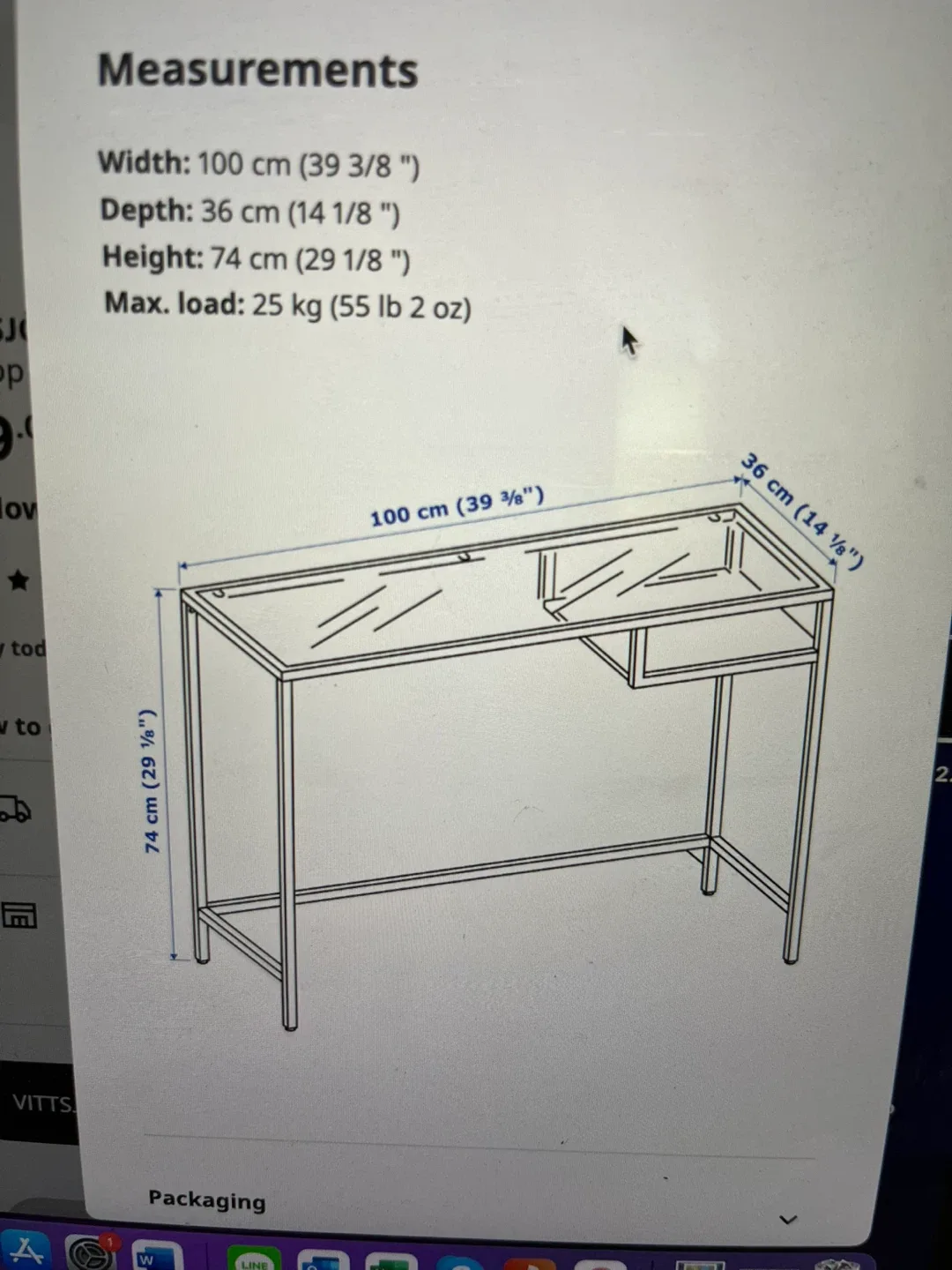White Desk with Glass Top image indicator(2)