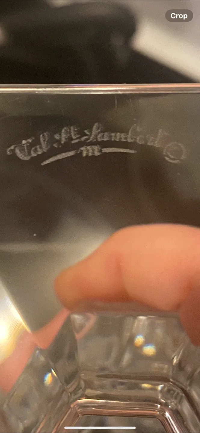 Stunning Vintage “Val St. Lambert” Lead Crystal Candlesticks image indicator(5)