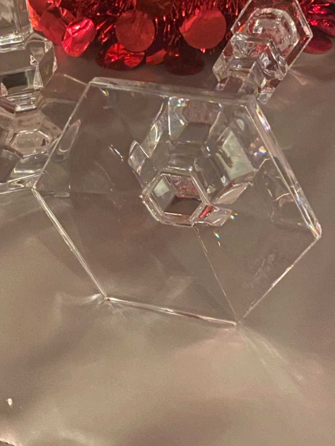 Stunning Vintage “Val St. Lambert” Lead Crystal Candlesticks image indicator(3)