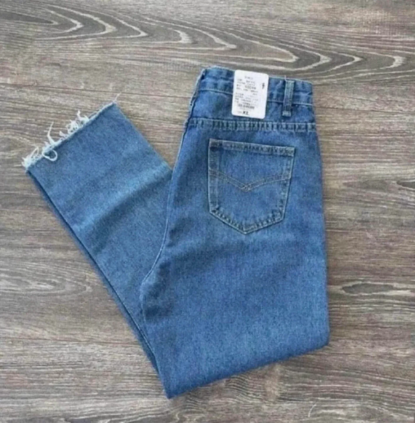 Brand new Korean brand high waisted jeans size 28 thumbnail