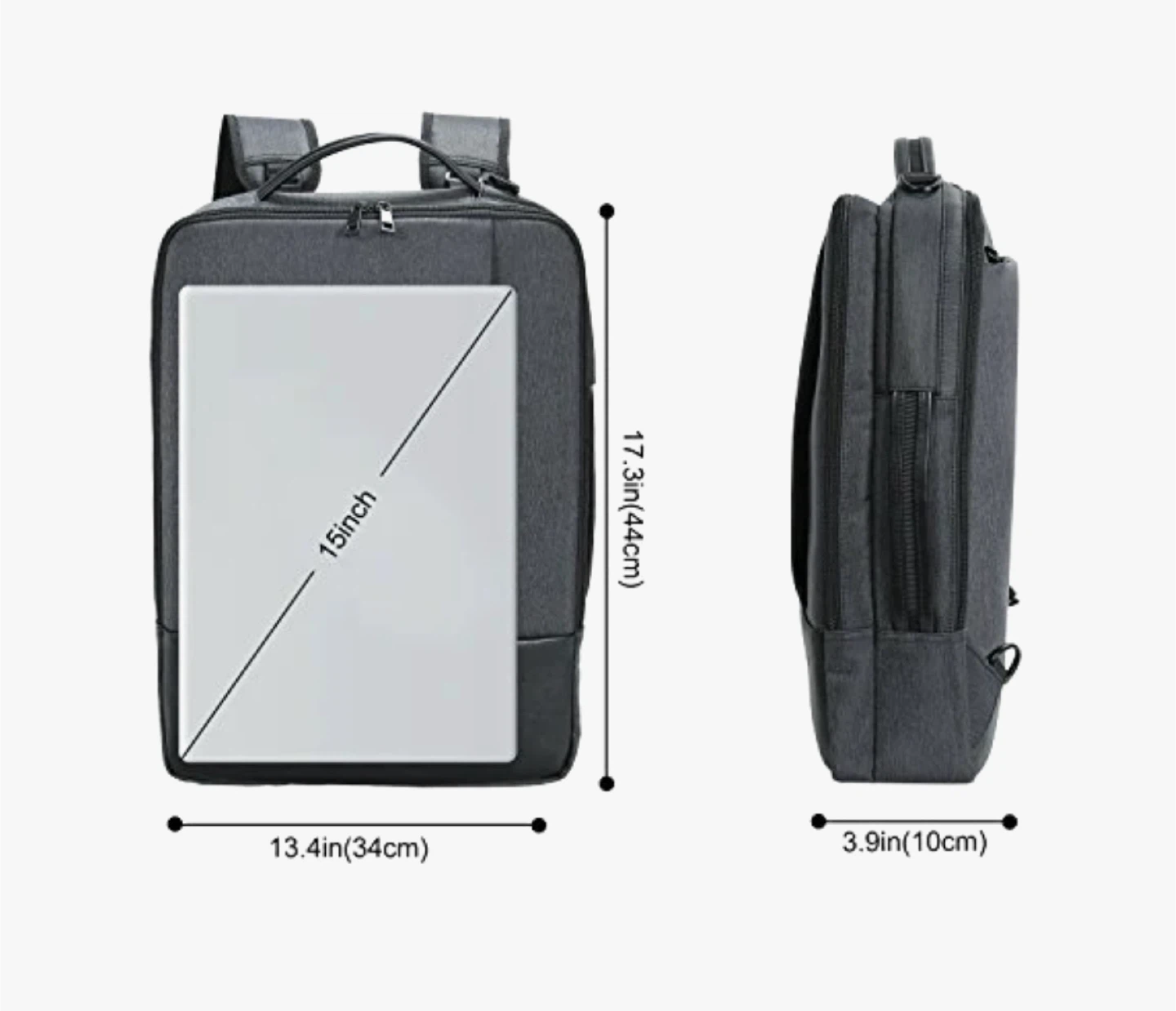 Convertible Briefcase/Backpack - Grey - photo 4