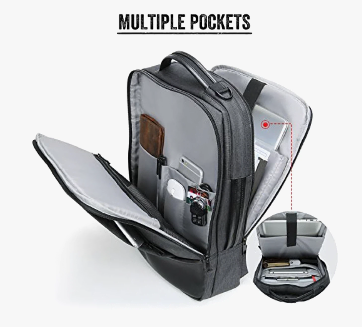 Convertible Briefcase/Backpack - Grey - photo 3