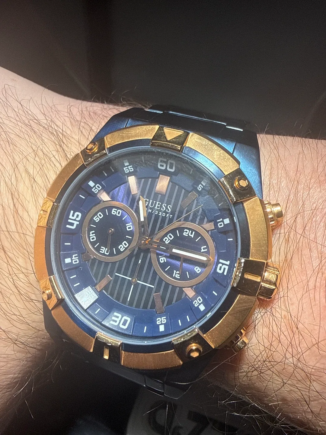 Guess Men's Watch - Blue & Gold image indicator(2)