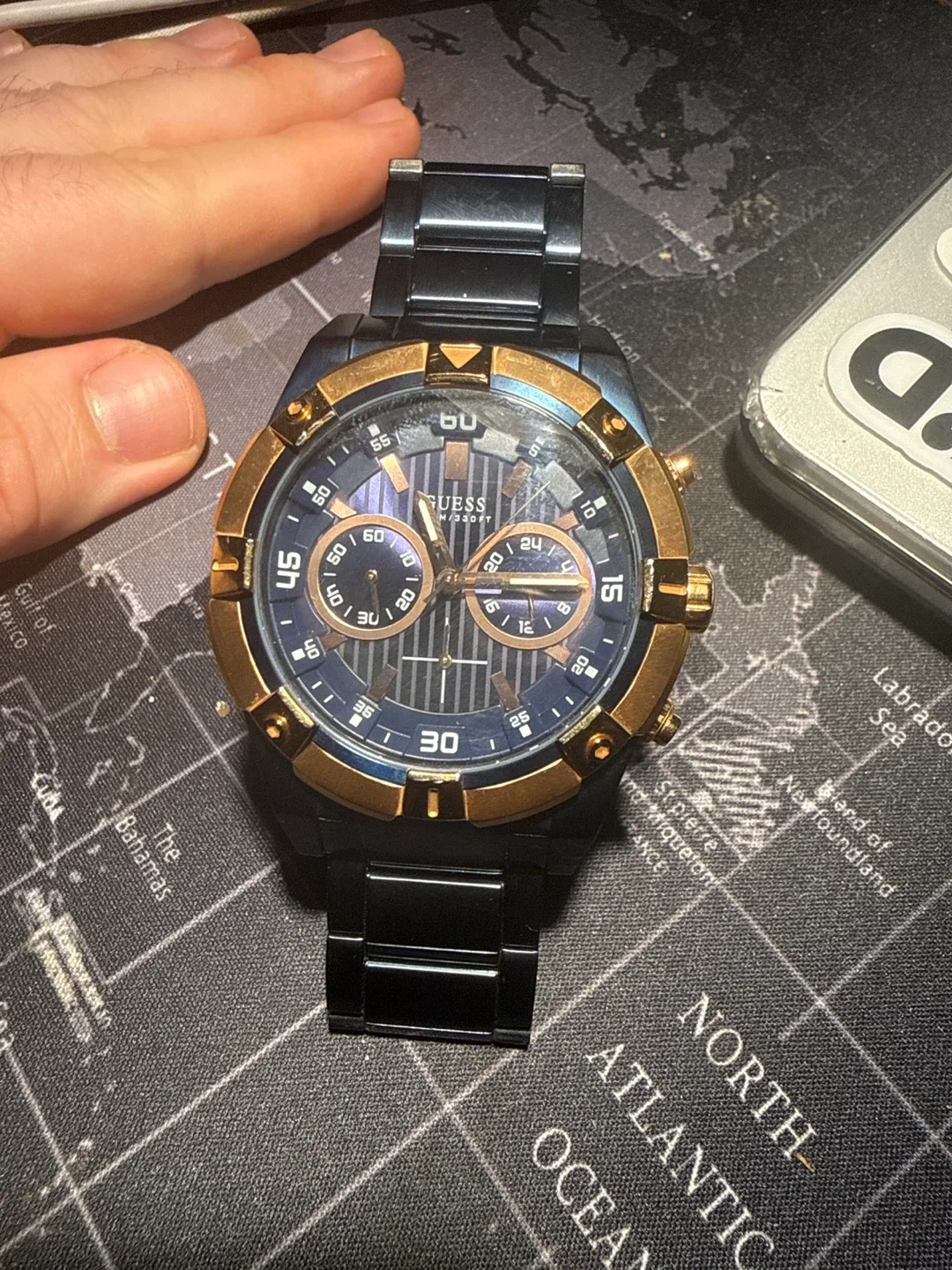 Guess Men's Watch - Blue & Gold image indicator(3)