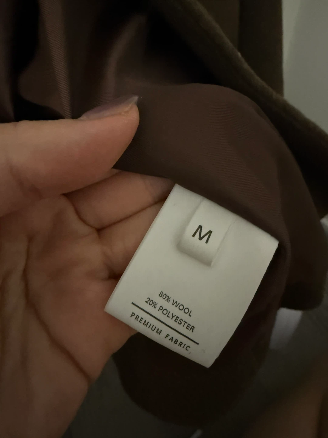 Brown Wool Blend Jacket - Size M - photo 4