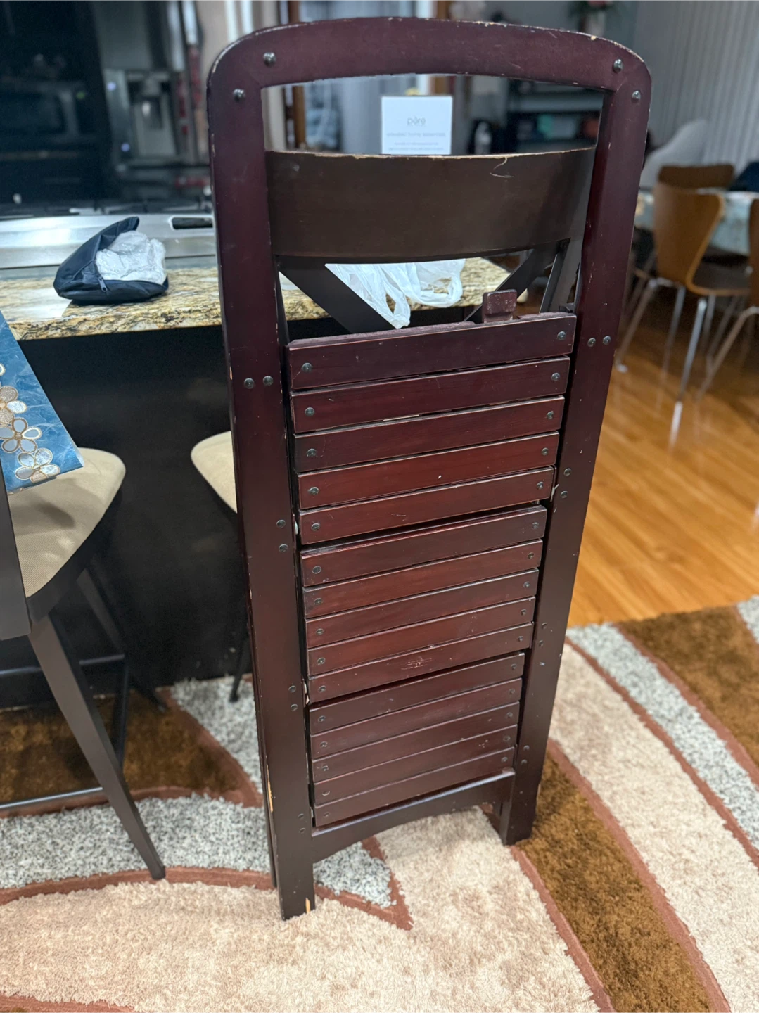 Folding Wooden Step Stool Ladder - photo 5