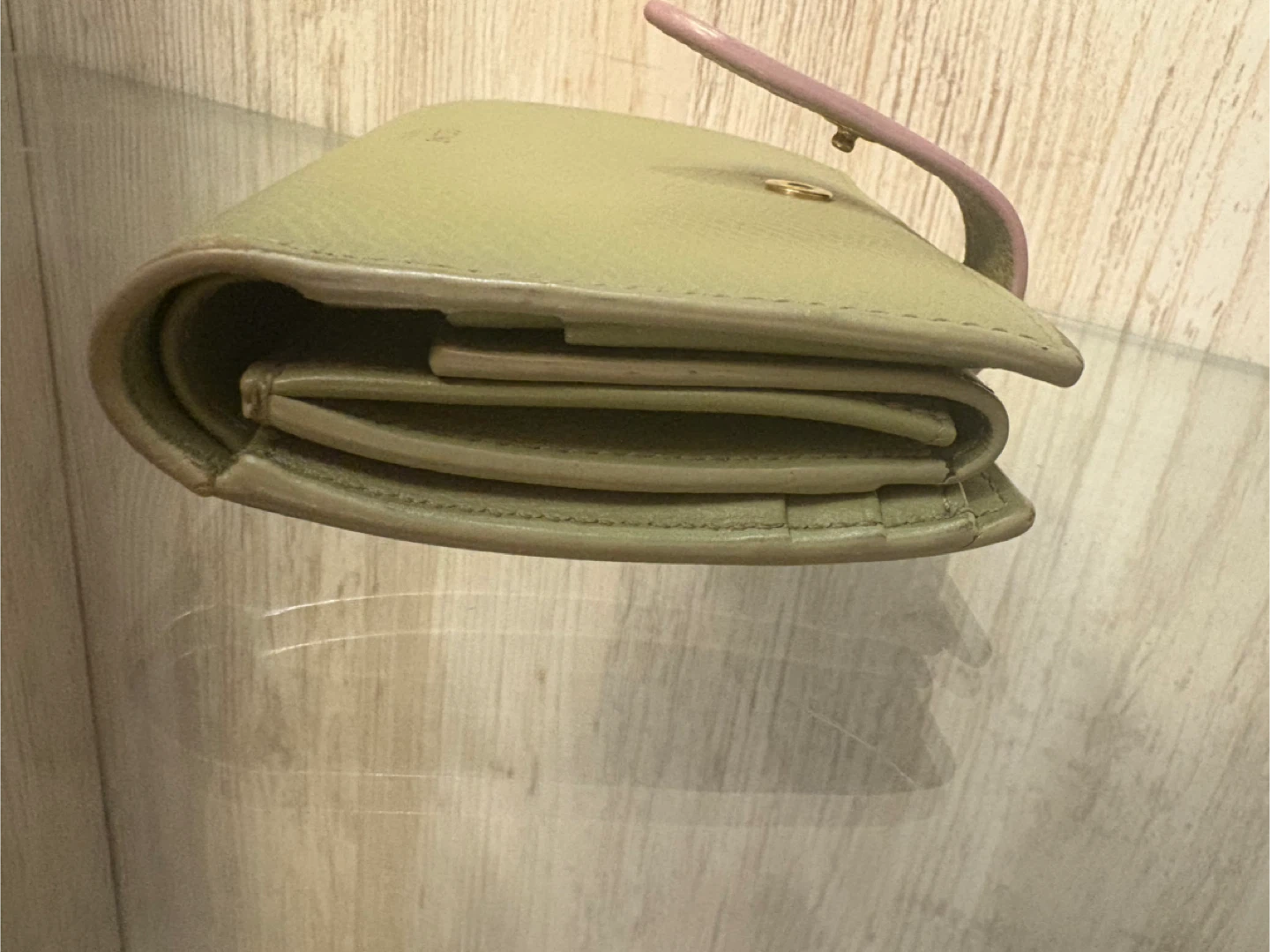 Celine Small Trifold Wallet - Green - photo 3