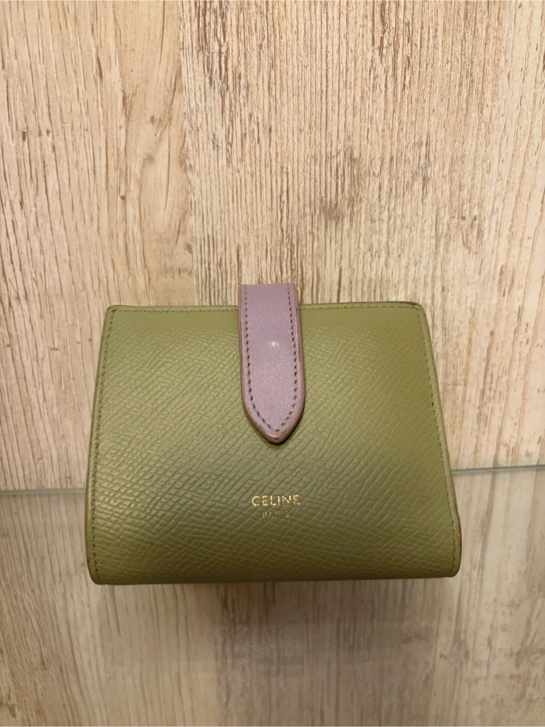 Celine Small Trifold Wallet - Green