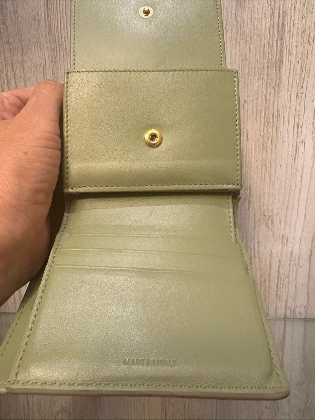 Celine Small Trifold Wallet - Green image indicator(6)