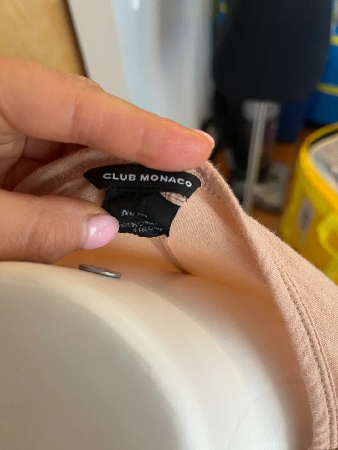 Vintage 2000s Y2K Club Monaco Tan Top image indicator(10)