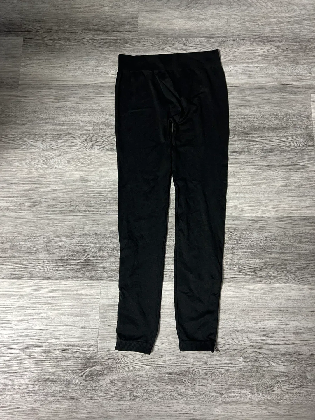 Bebe Black Zippered Leggings thumbnail