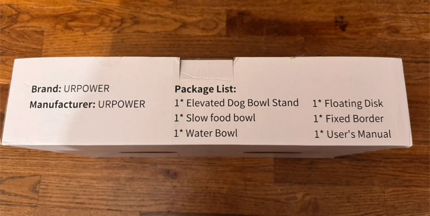 URPOWER Elevated Dog Food and Water Bowl - Dark Gray image indicator(3)