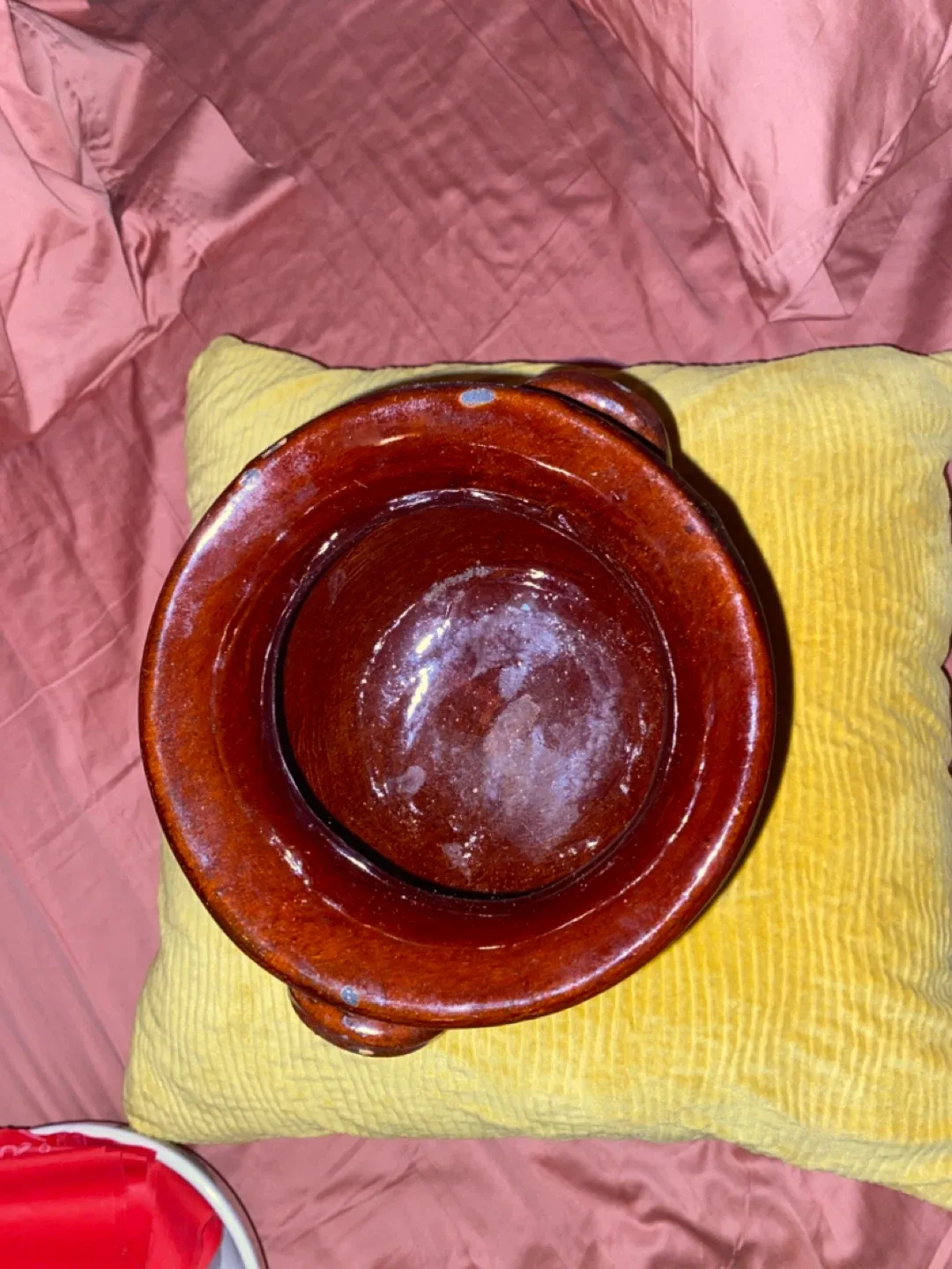 Vintage Brown Pottery Vase image indicator(3)