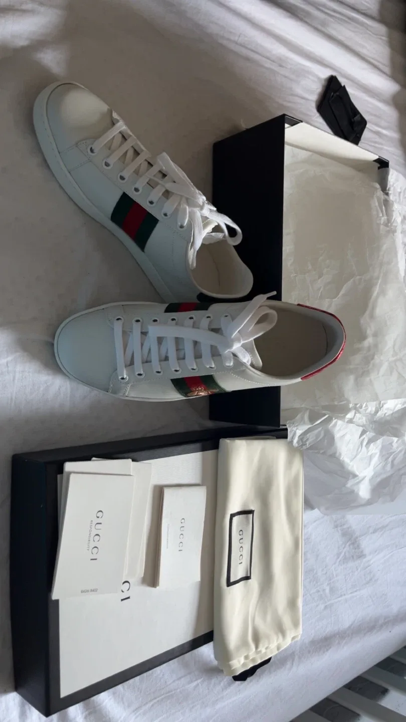 Gucci Ace Sneaker with Bee, Women's Size 6.5 image indicator(4)