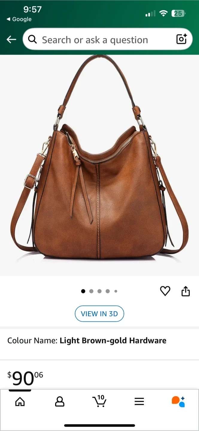 Realer Hobo Bag - Light Brown image indicator(3)