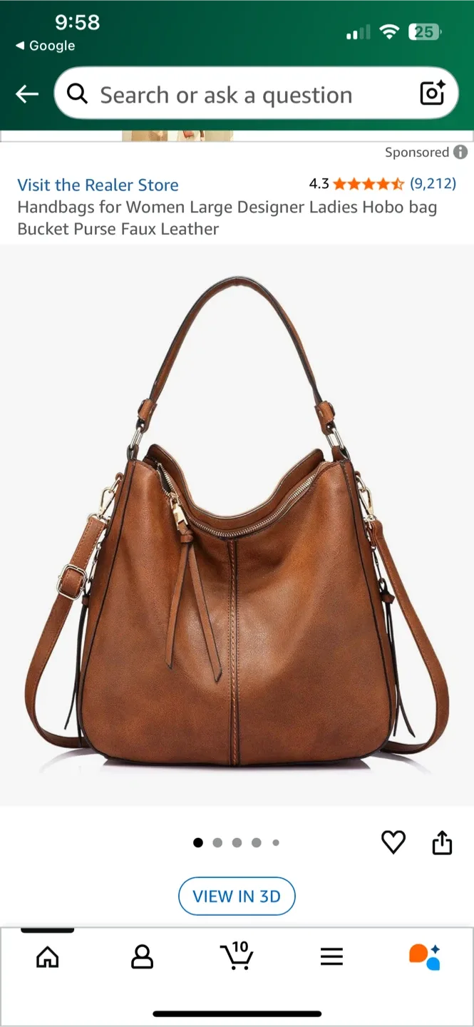 Realer Hobo Bag - Light Brown image indicator(4)