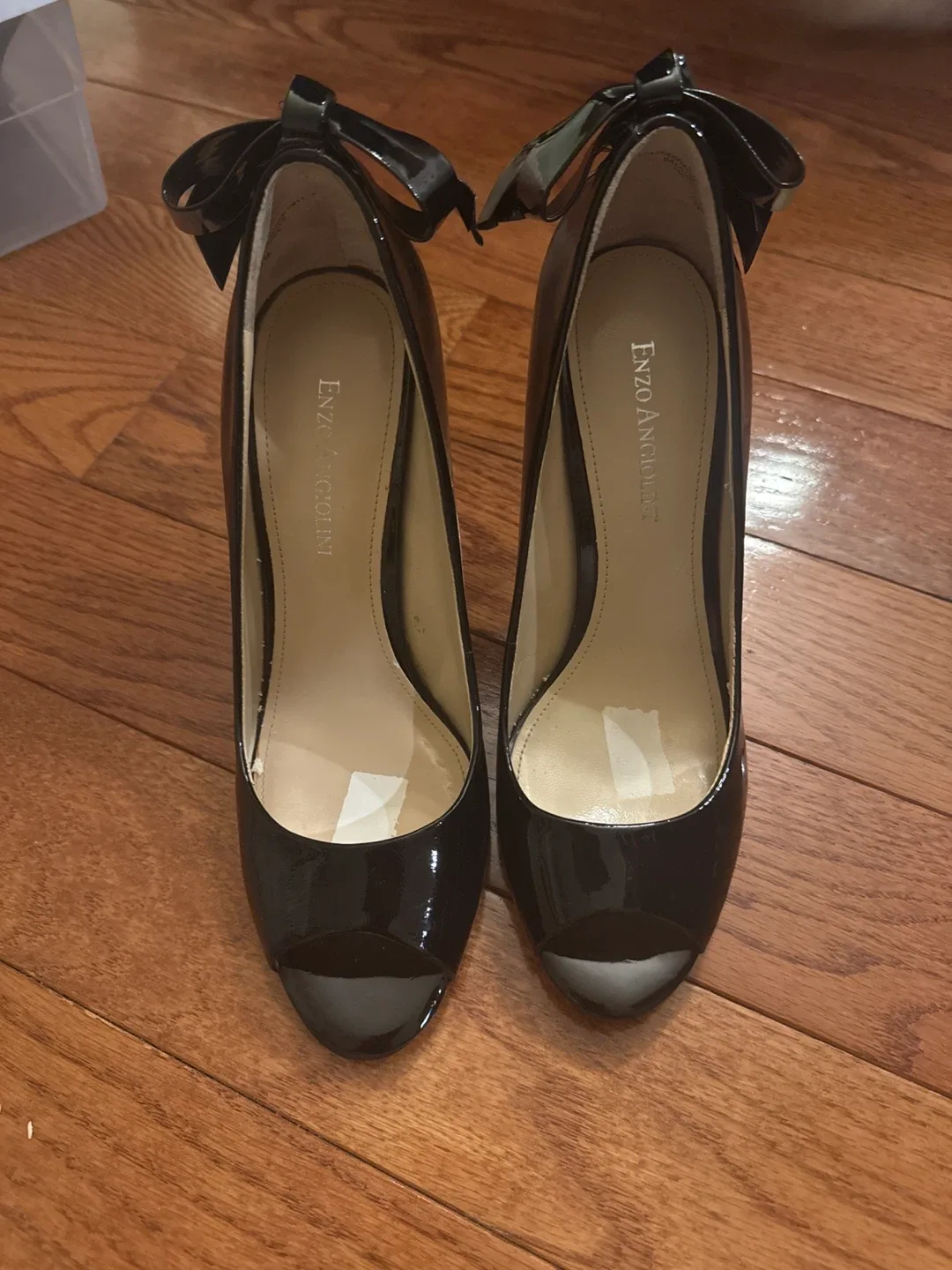 Enzo Angiolini Black Patent Leather Heels