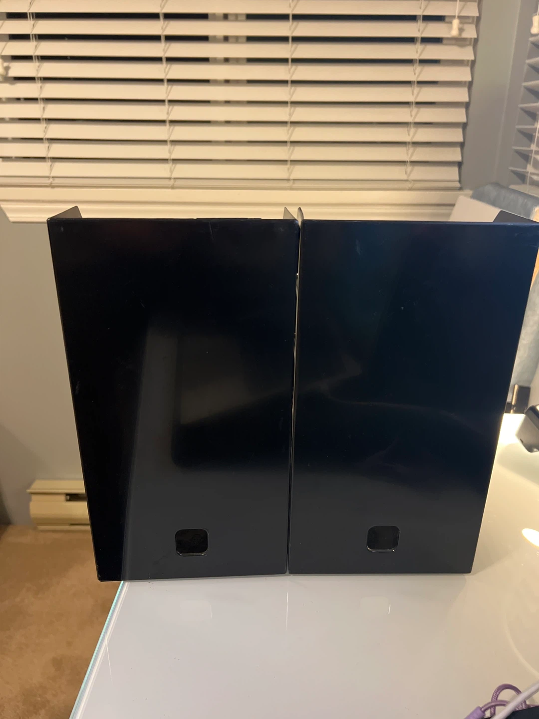 Black Metal Magazine Holders - Set of 2 - photo 2