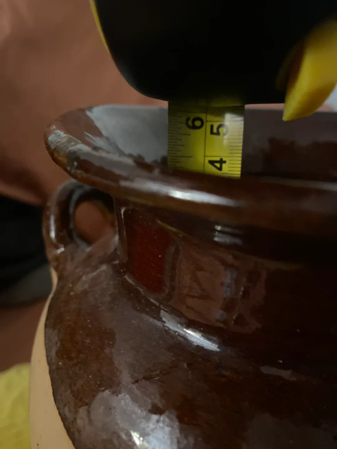 Vintage Brown Pottery Vase image indicator(5)