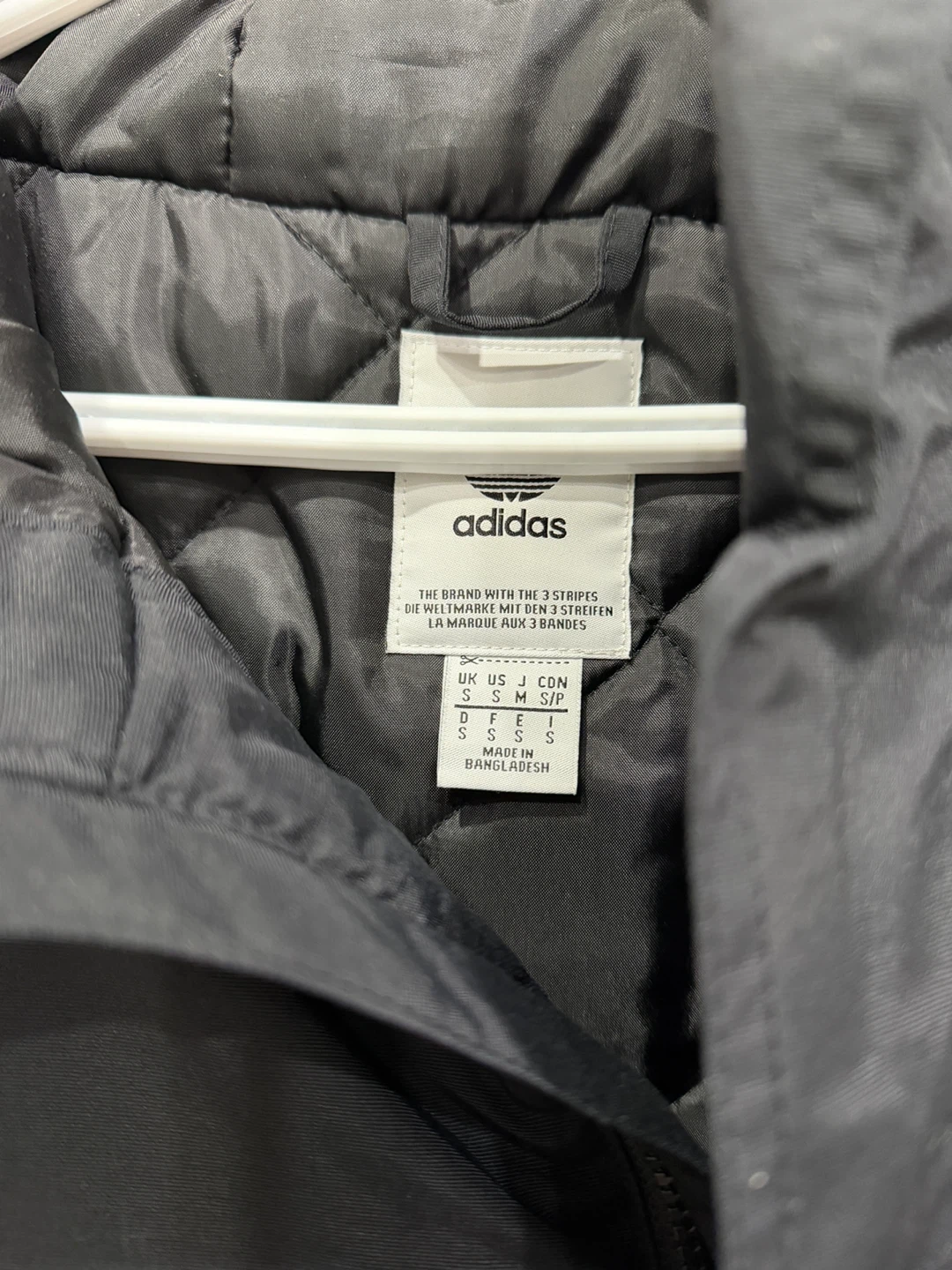 Adidas Black Long Parka Jacket - Size S - photo 3