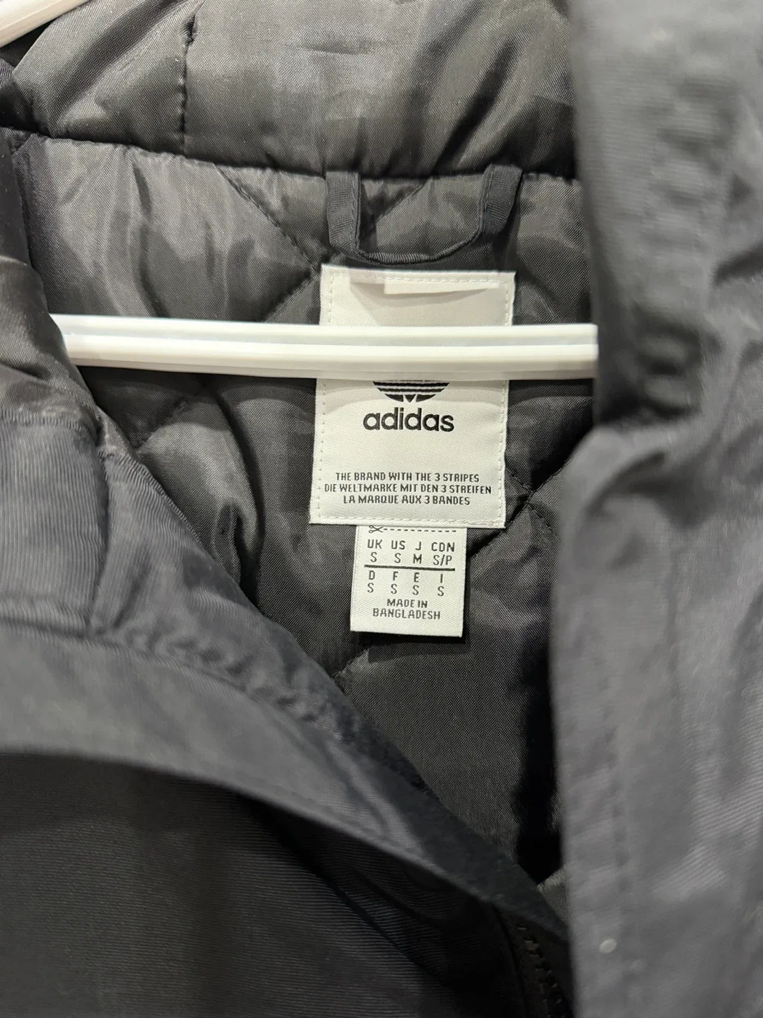 Adidas Black Long Parka Jacket - Size S image indicator(3)
