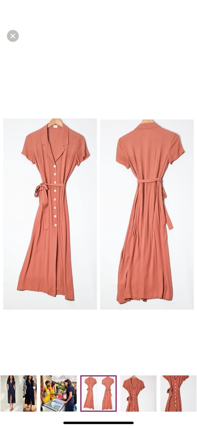 Wilfred Aritzia Button-down Midi Dress - Size XS - photo 3
