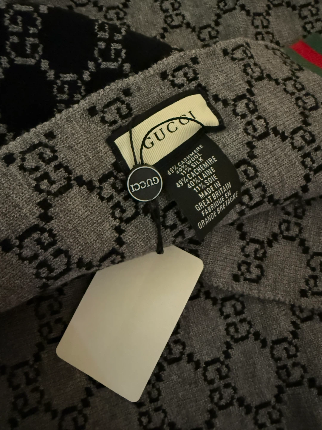 Gucci Wool Silk Cashmere Scarf - photo 2