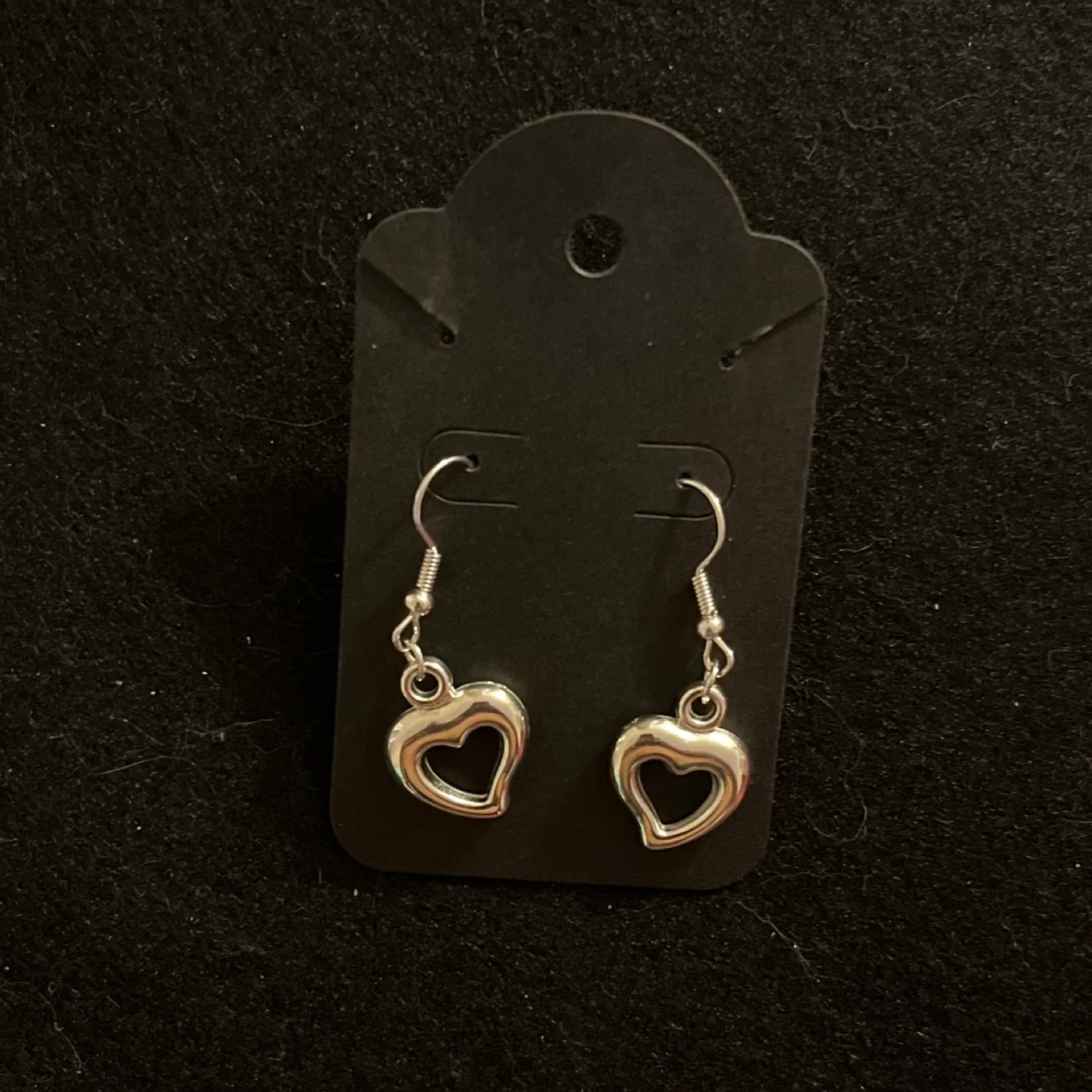 Silver Heart Necklace & Earring Set image indicator(3)