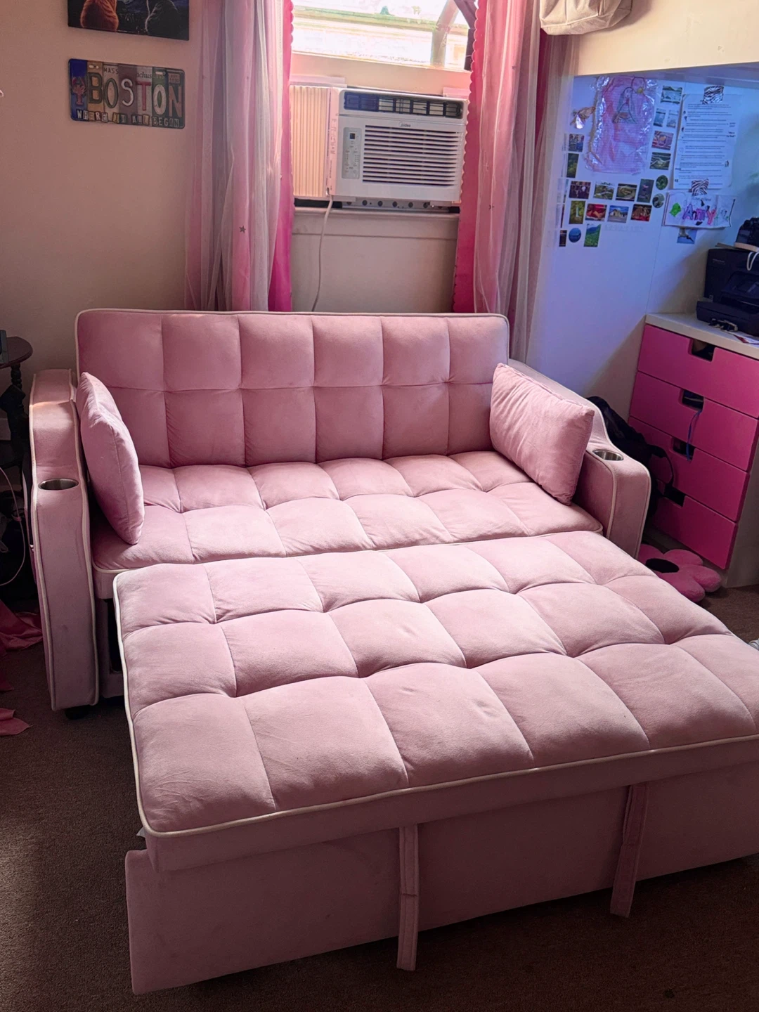 Dreamzie Pink Convertible Sofa Bed - photo 4