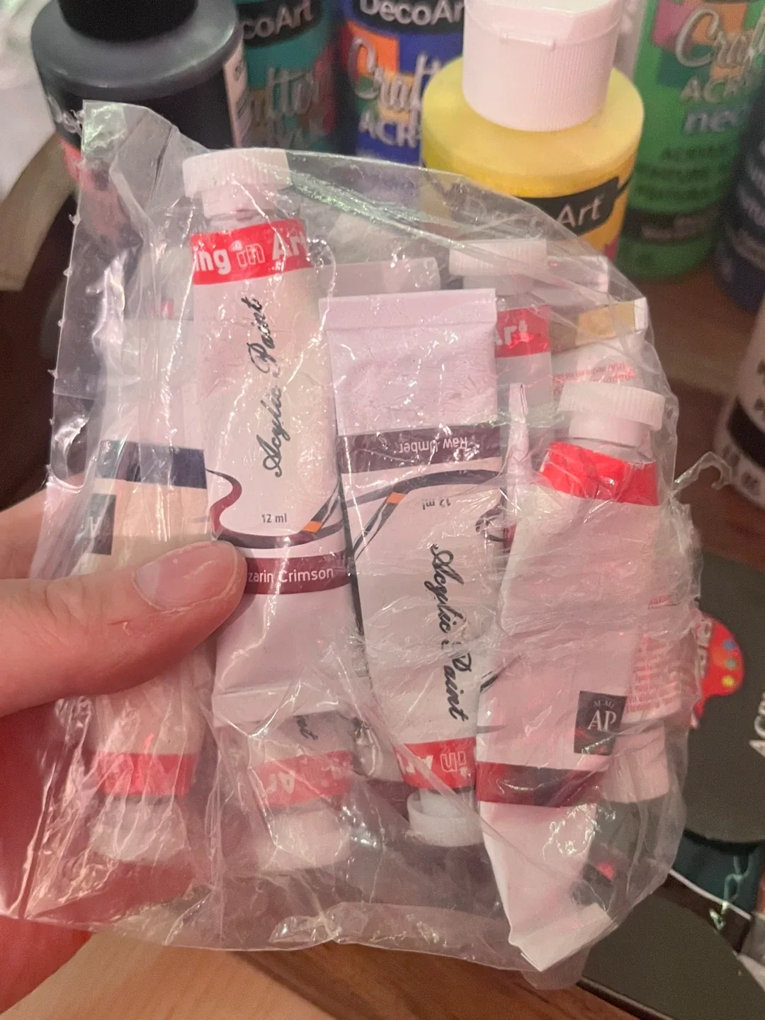 Acrylic Paint Lot + Metallic Foil image indicator(4)