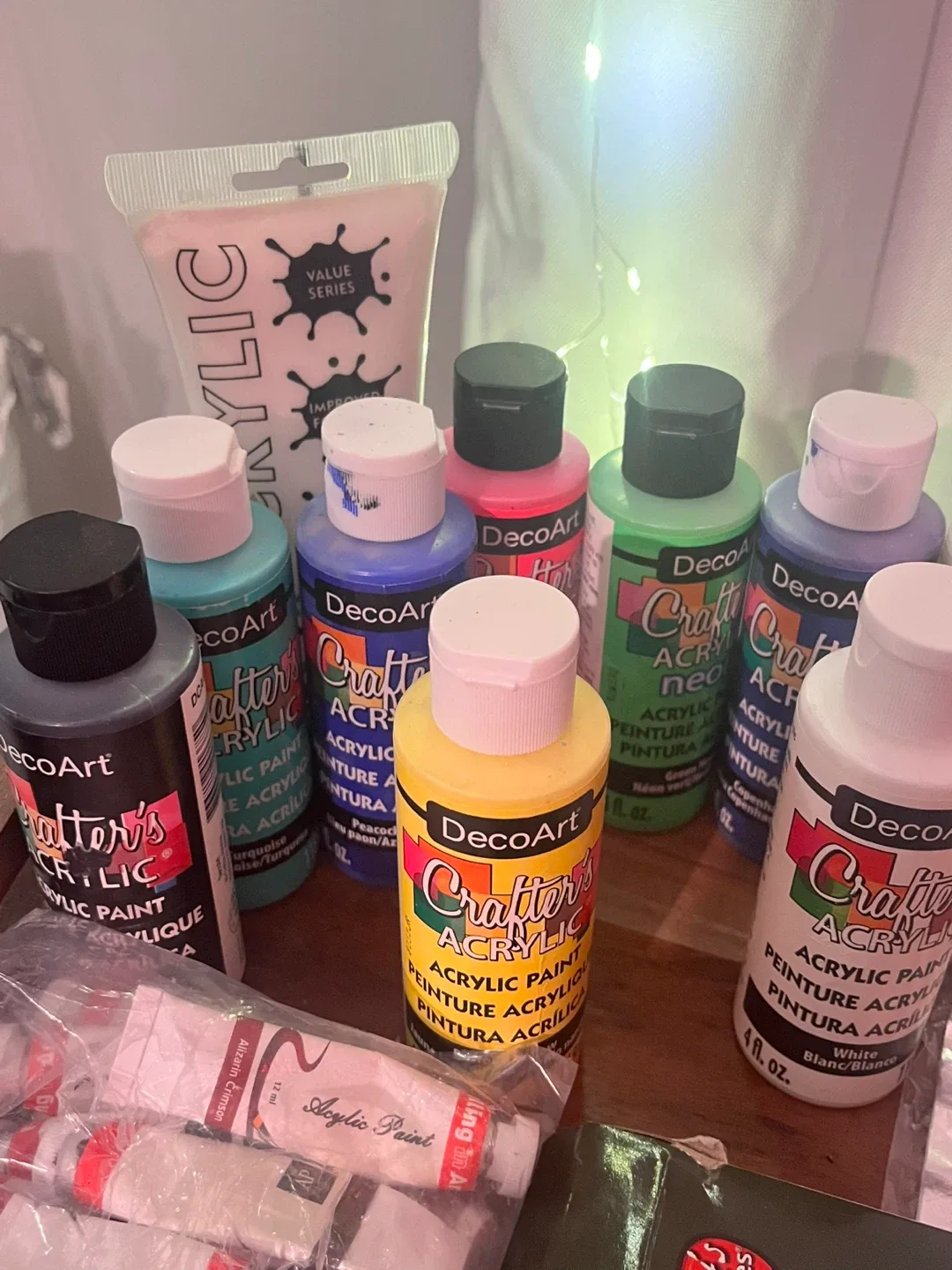 Acrylic Paint Lot + Metallic Foil image indicator(3)