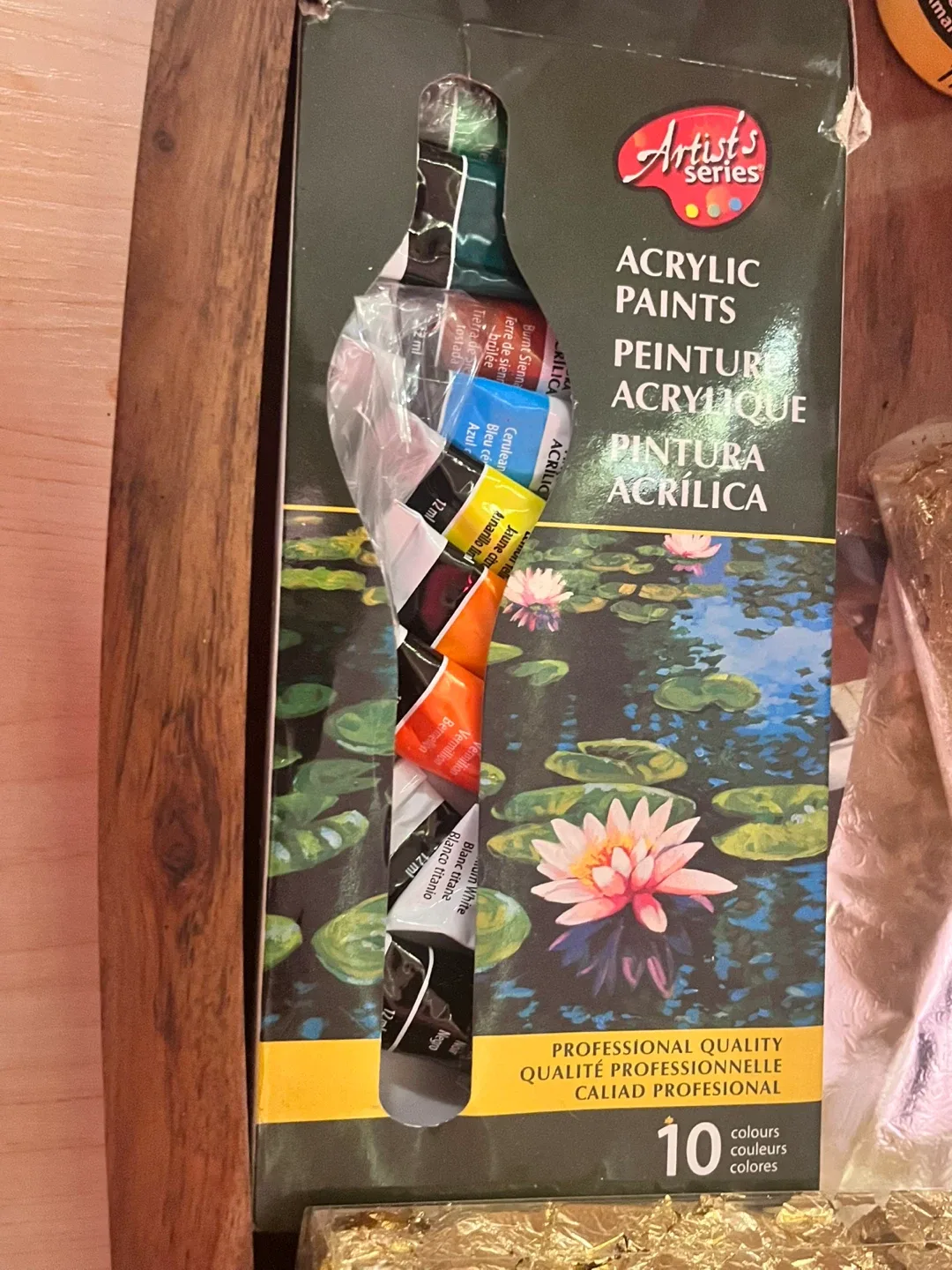 Acrylic Paint Lot + Metallic Foil image indicator(6)