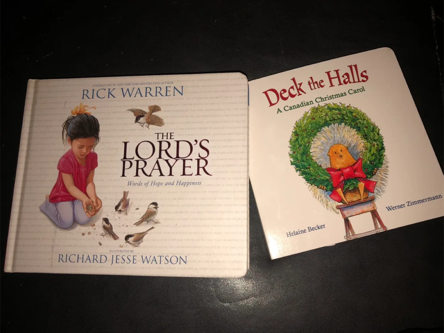 🥕 2 Board Books “The Lord's Prayer”  & Deck the Halls Christmas thumbnail
